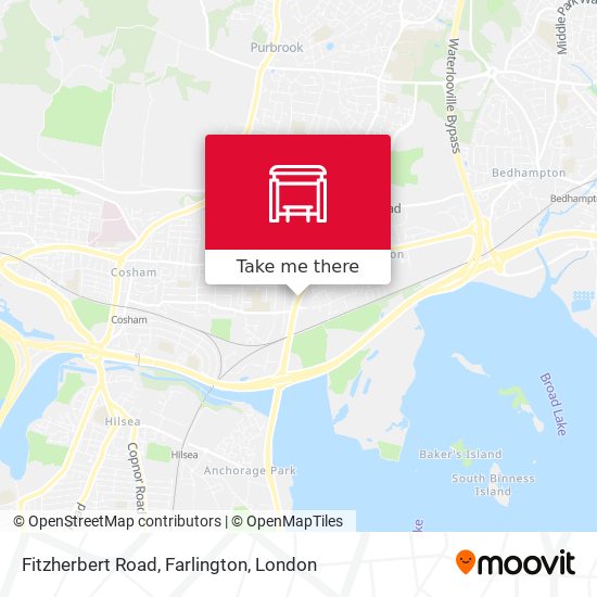 Fitzherbert Road, Farlington map