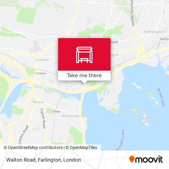Walton Road, Farlington map