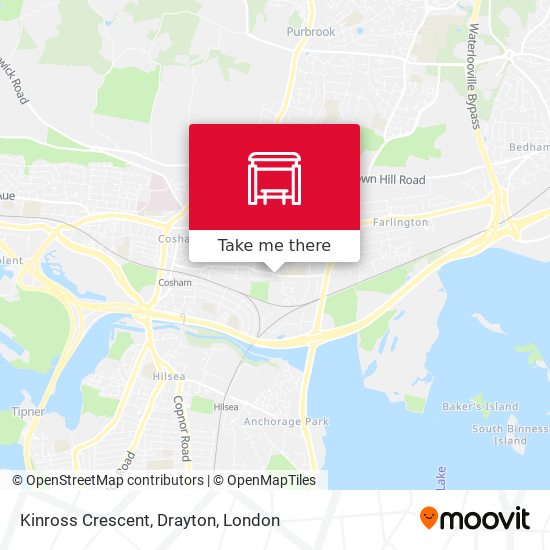 Kinross Crescent, Drayton map