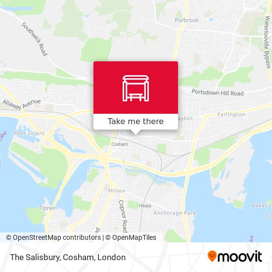 The Salisbury, Cosham map