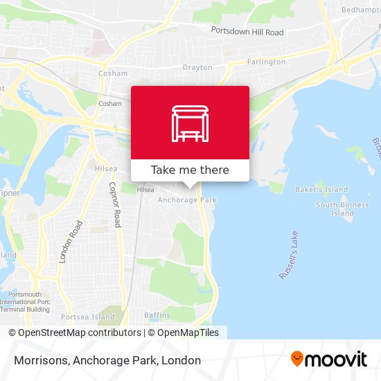 Morrisons, Anchorage Park map