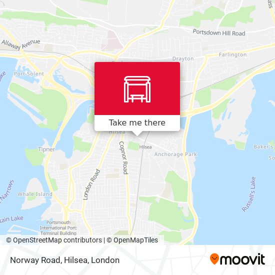 Norway Road, Hilsea map