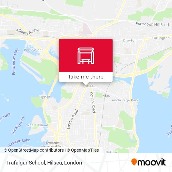 Trafalgar School, Hilsea map