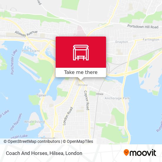 Coach And Horses, Hilsea map