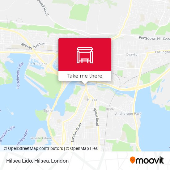 Hilsea Lido, Hilsea map