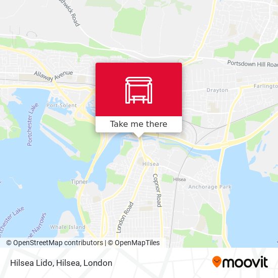 Hilsea Lido, Hilsea map