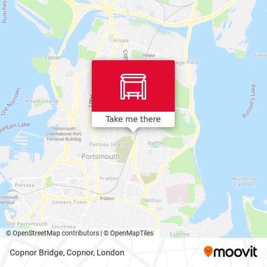 Copnor Bridge, Copnor map