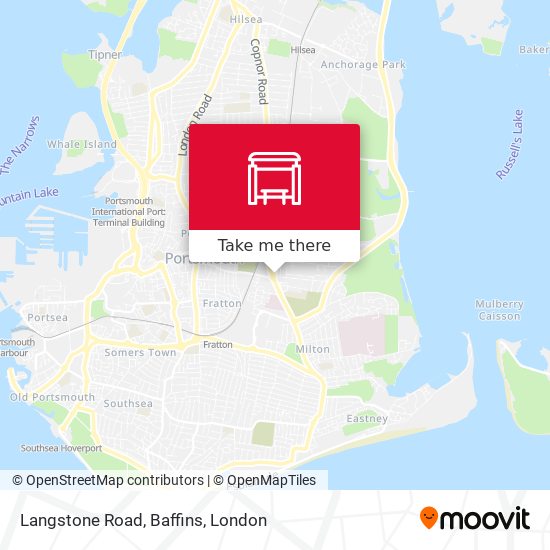 Langstone Road, Baffins map