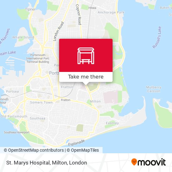 St. Marys Hospital, Milton map