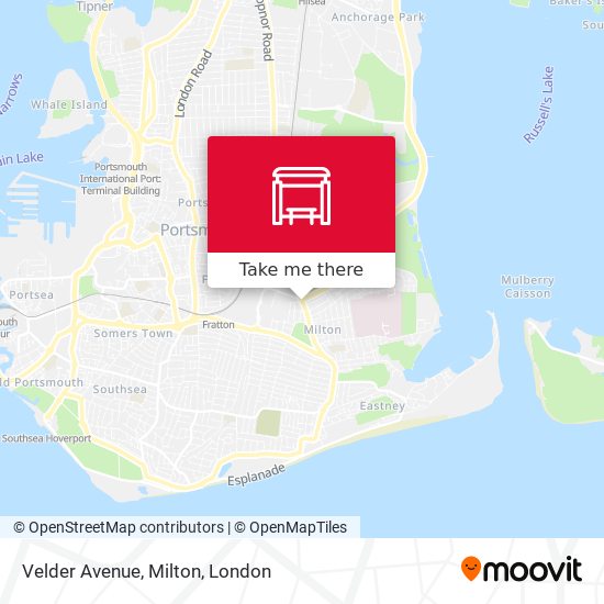 Velder Avenue, Milton map
