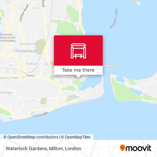 Waterlock Gardens, Milton map