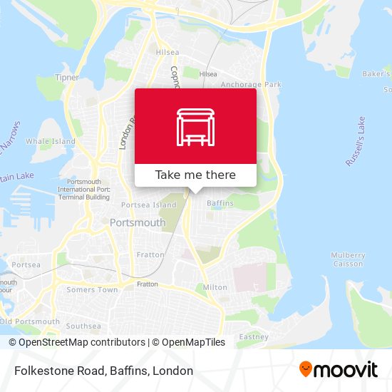 Folkestone Road, Baffins map