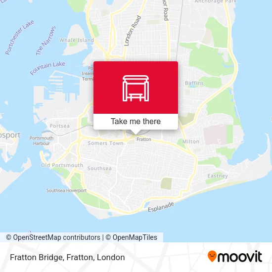Fratton Bridge, Fratton map