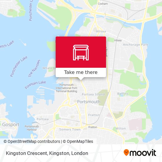 Kingston Crescent, Kingston map