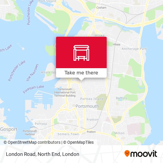 London Road, North End map