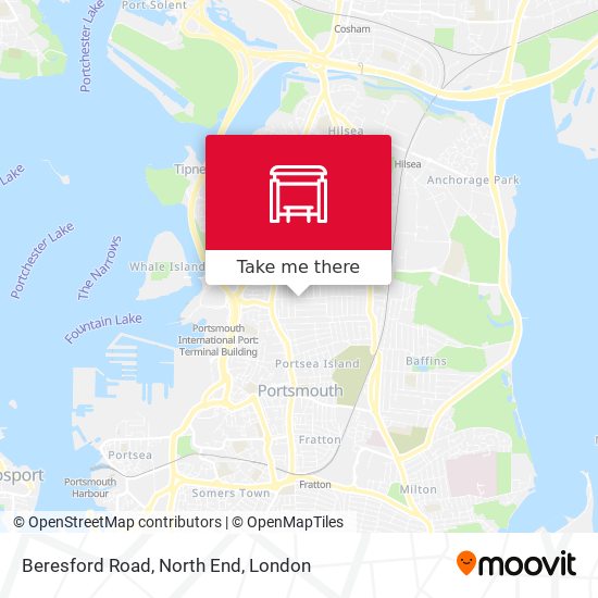 Beresford Road, North End map