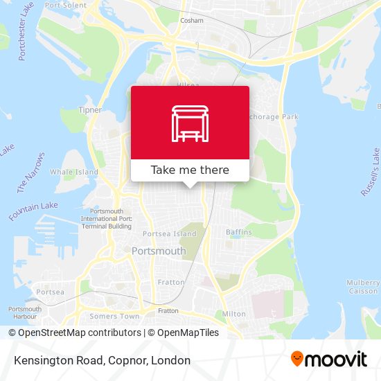 Kensington Road, Copnor map