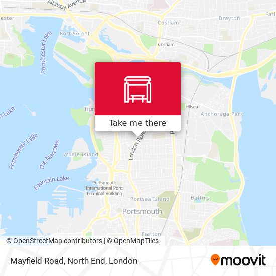 Mayfield Road, North End map