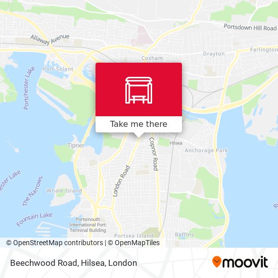 Beechwood Road, Hilsea map