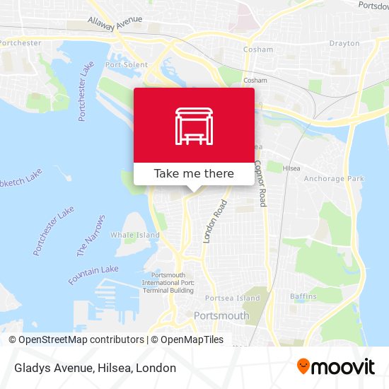 Gladys Avenue, Hilsea map