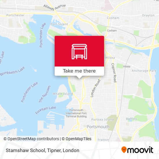 Stamshaw School, Tipner map