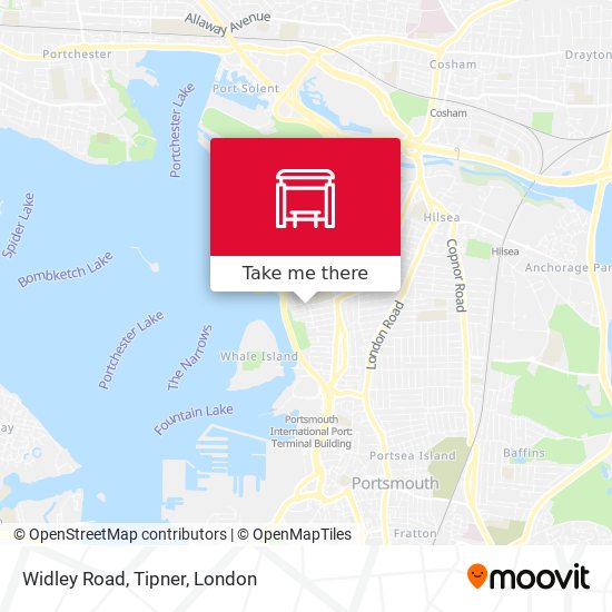 Widley Road, Tipner map