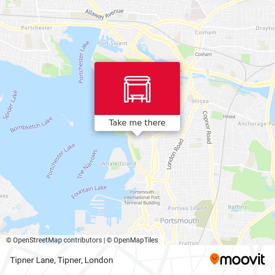 Tipner Lane, Tipner map