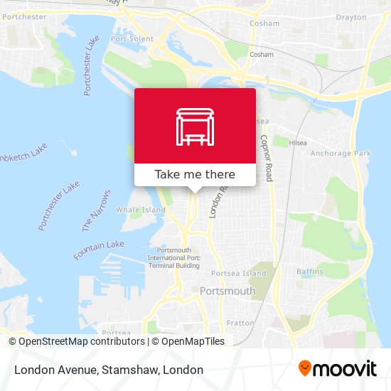 London Avenue, Stamshaw map