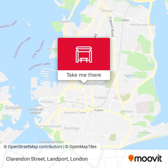 Clarendon Street, Landport map