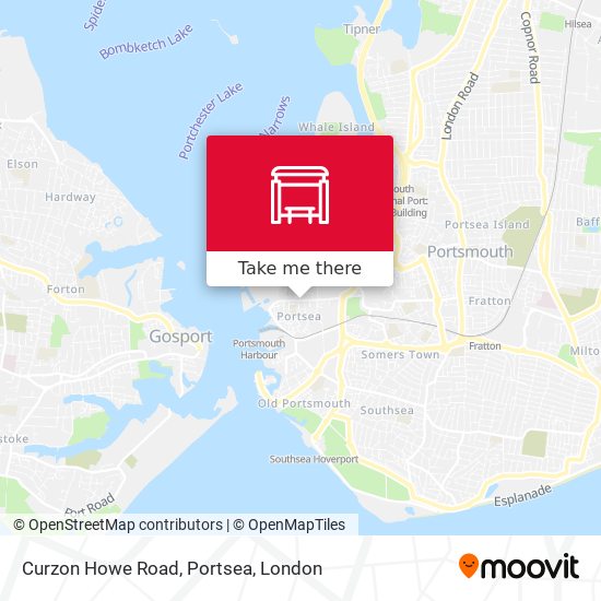 Curzon Howe Road, Portsea map