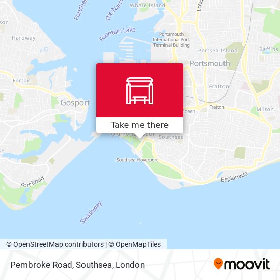 Pembroke Road, Southsea map
