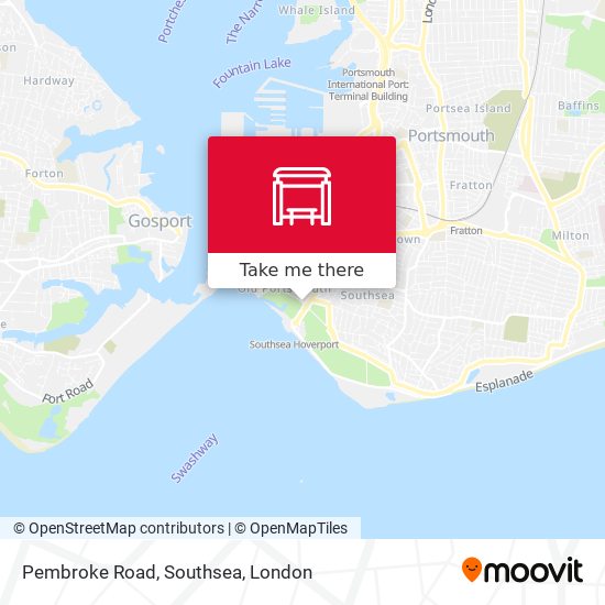 Pembroke Road, Southsea map