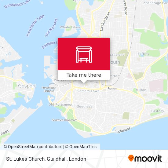 St. Lukes Church, Guildhall map