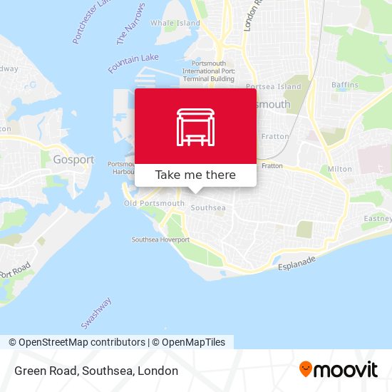 Green Road, Southsea map