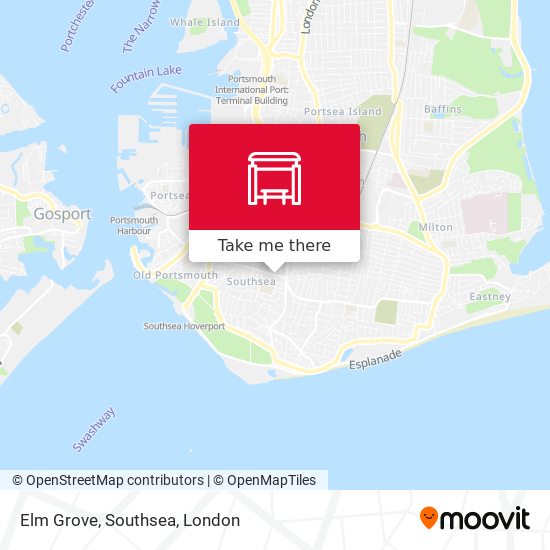 Elm Grove, Southsea map