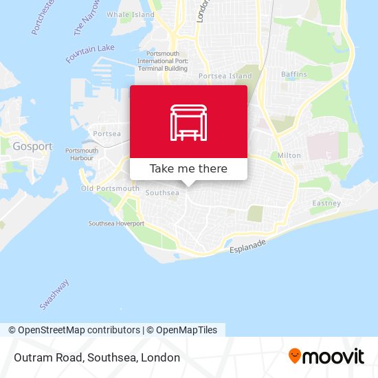 Outram Road, Southsea map
