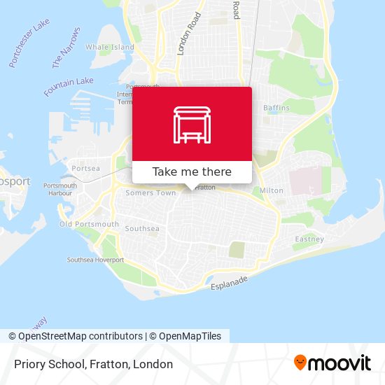 Priory School, Fratton map