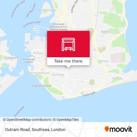 Outram Road, Southsea map