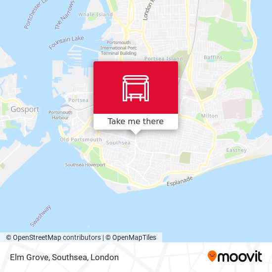 Elm Grove, Southsea map