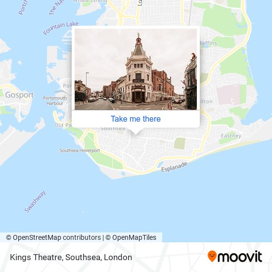 Kings Theatre, Southsea map
