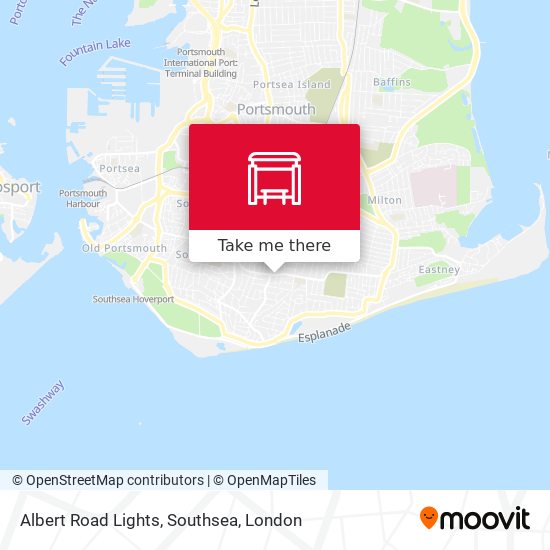 Albert Road Lights, Southsea map