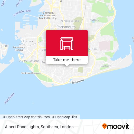 Albert Road Lights, Southsea map