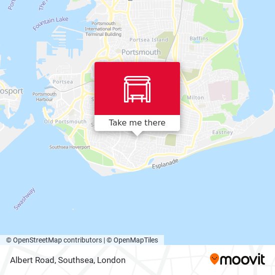 Albert Road, Southsea map