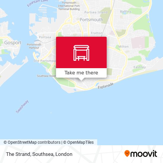 The Strand, Southsea map
