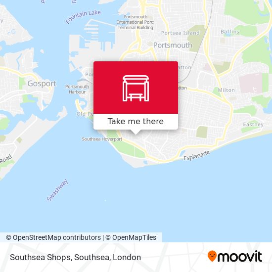 Southsea Shops, Southsea map