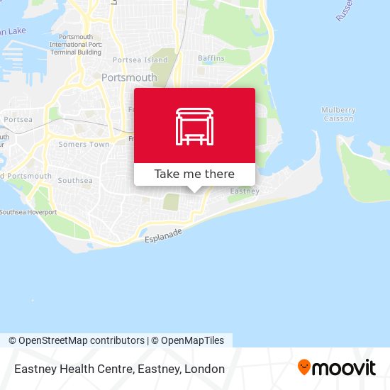 Eastney Health Centre, Eastney map