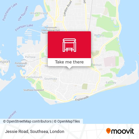 Jessie Road, Southsea map