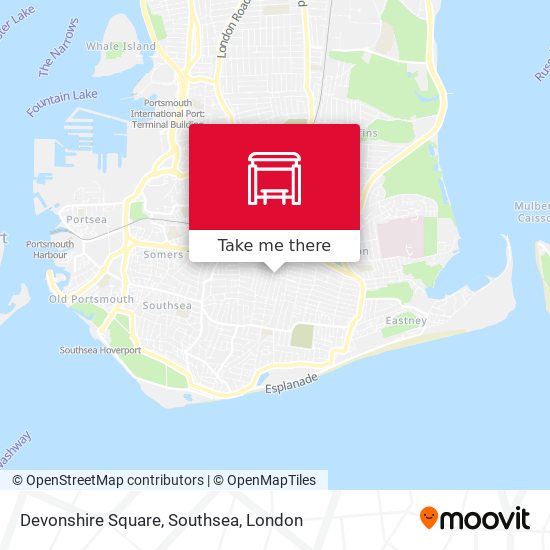 Devonshire Square, Southsea map