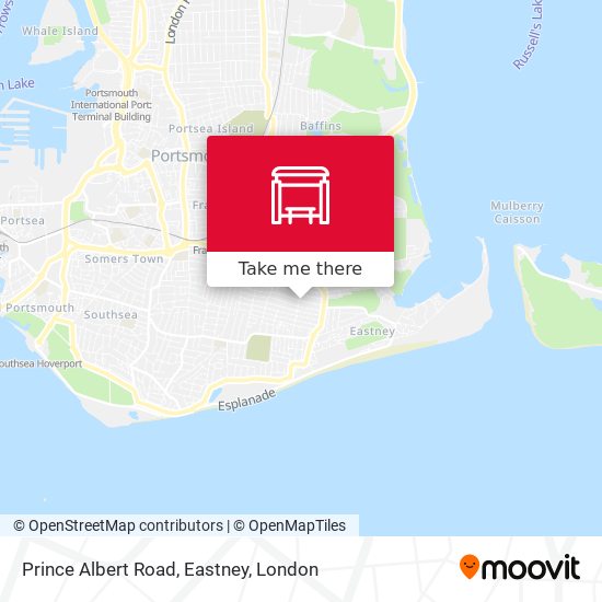Prince Albert Road, Eastney map