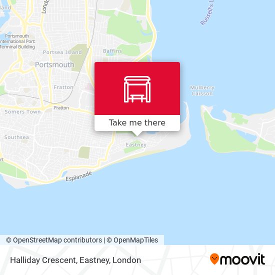 Halliday Crescent, Eastney map